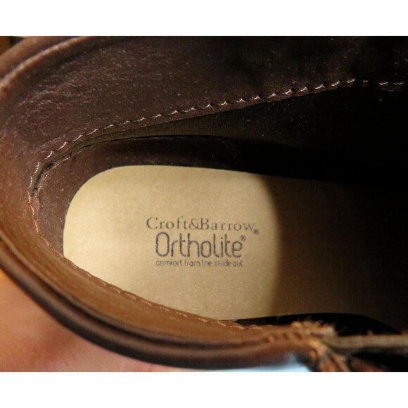 Croft&Barrow Ortholite Women's Brown Zip-Up Ankle Boots Size 7.5 MED - Picture 5 of 8